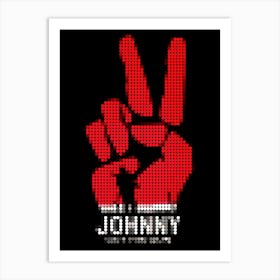 Johnny Got His Gun In A Pixel Dots Art Style Art Print