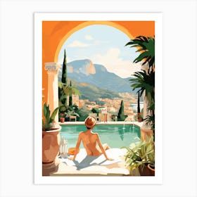 Vacation By The Pool 6 Art Print
