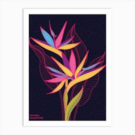 Strelitzia Flowers Art Print