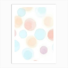 Watercolor Dots Affiche