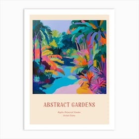 Colourful Gardens Naples Botanical Garden Usa 1 Red Poster Art Print