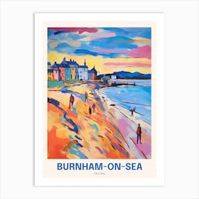Burnham On Sea England Uk Travel Poster Art Print
