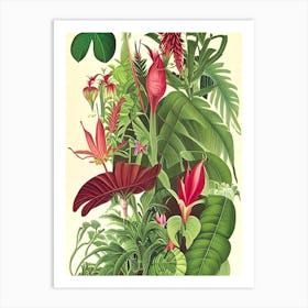 Jungle 6 Botanicals Art Print