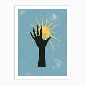 Hand Reaching For The Sun Art Print