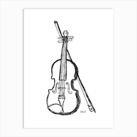Black Violin Art Print