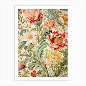 Floral Wallpaper 39 Art Print