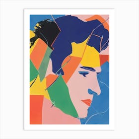 Elvis By Elvis Presley Style Abstract Art Print