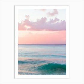 Grand Anse Beach, Grenada Pink Photography 1 Art Print