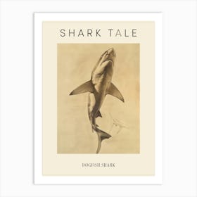 Dogfish Shark Vintage Illustration 8 Poster Art Print