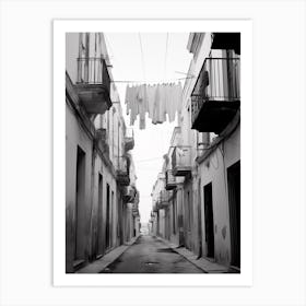 Siracusa, Italy, Black And White Photography 1 Art Print