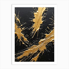 Gold Splatter no3 Póster