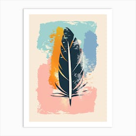 Jetstream Abstraction Mid Century Style 1 Art Print