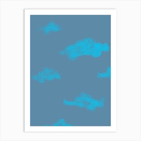 Blue Sky With Clouds Art Print