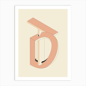 Impossible Object With Doors 2 Abstract Minimal Art Print