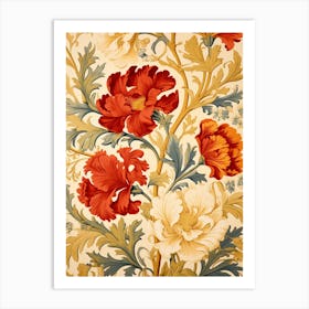 Floral Wallpaper 92 Art Print