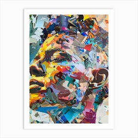 Collage Portrait Of A Woman Art Print