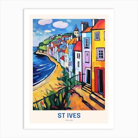 St Ives England Uk Travel Poster Art Print