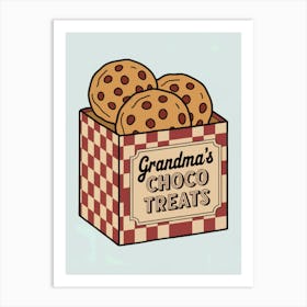 Vintage Grandma'S Choco Treats Art Print