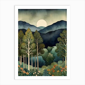 William Morris Smoky Mountains Art Print