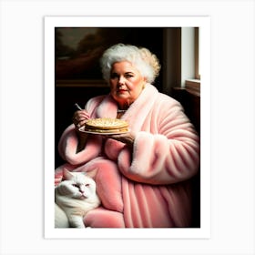 Portrait Of An Old Lady Art Print