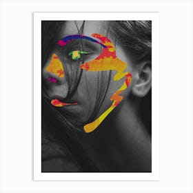 Neon Face Art Print