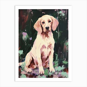 A Irish Setter Dog Painting, Impressionist 3 Art Print