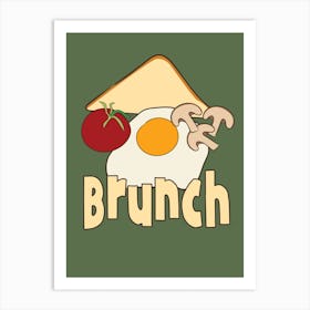 Retro Brunch Art Print