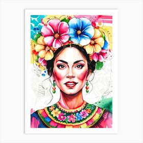 Mexican Woman Art Print