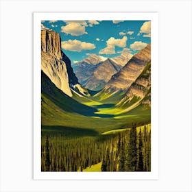 Jasper National Park Canada Vintage Poster Art Print