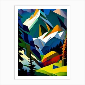 Tatra National Park Poland Cubo Futuristic Art Print