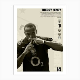 Thierry Henry Art Print