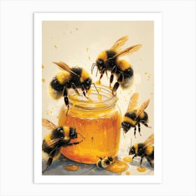 Bumblebee Storybook Illustration 14 Art Print