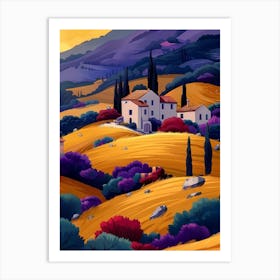 Tuscan Landscape 1 Art Print