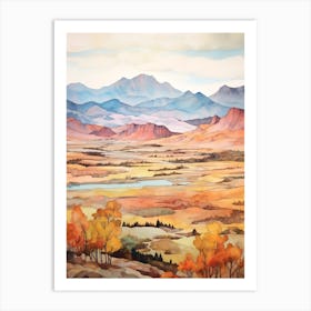 Autumn National Park Painting Rocky Mountain National Park Colorado Usa 3 Art Print