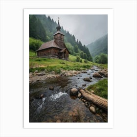 Old Church In The Mountains 2 Art Print