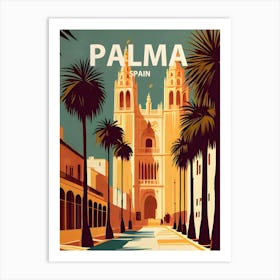 Palma Spain Retro 1 Art Print