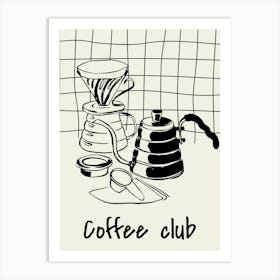 Coffee Club Print Art Print