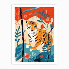 Tiger In The Jungle 27 Art Print