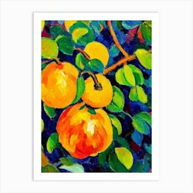 Ugli Fruit 1 Fruit Vibrant Matisse Inspired Painting Fruit Art Print