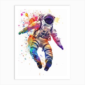 Astronaut In Space 3 Art Print