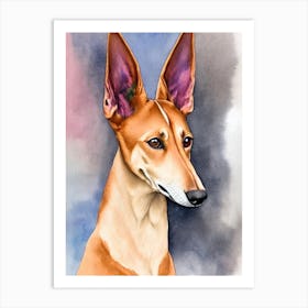 Pharaoh Hound 3 Watercolour Dog Art Print