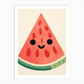 Friendly Kids Watermelon 2 Art Print