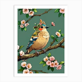 Bird On A Branch Art Print