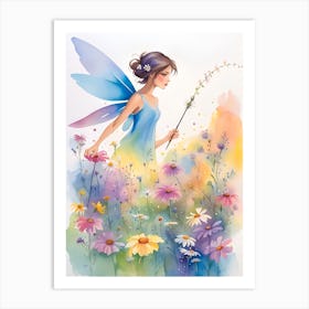 Fairy In The Meadow Art Print