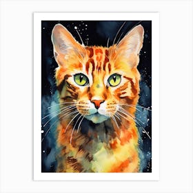 Orange Tabby Cat 5 Art Print