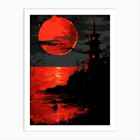 Asian Sunset 1 Art Print