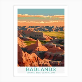 Badlands National Park Art Print