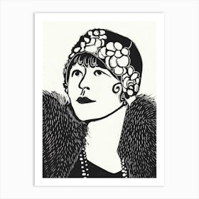 1920s Lady Art Print