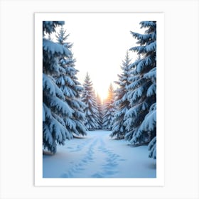 Winter Forest Art Print