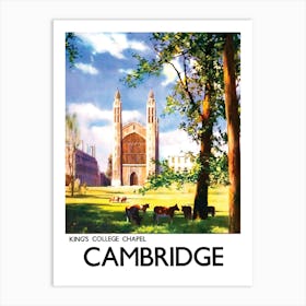 Cambridge, Kings College Chapel Art Print